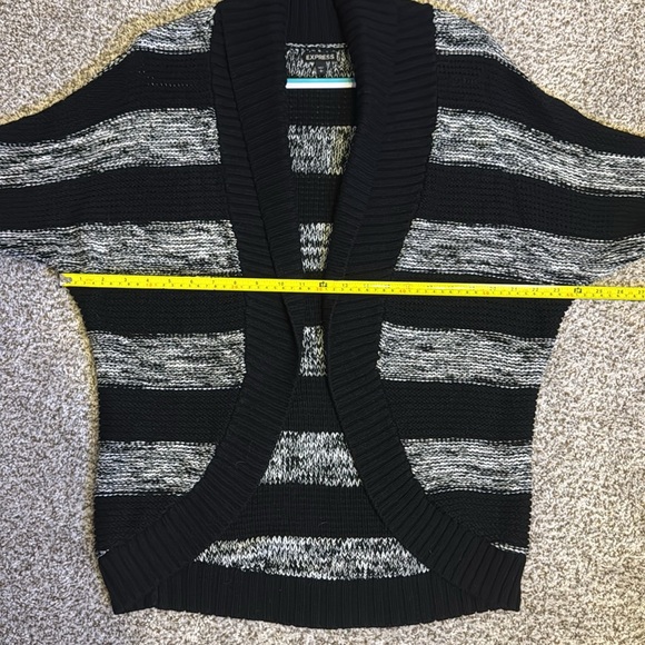 Express Small knit cardigan black and white - Picture 5 of 6
